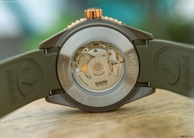 Rado瑞士雷达表推出库克船长橄榄绿高科技陶瓷镂空腕表