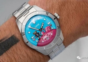 糖果彩色面加小熊彩绘，这支豪利时手表可爱“炸”了